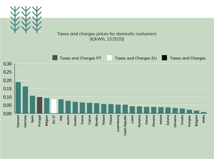 Taxes and Charges prices for domestic customers