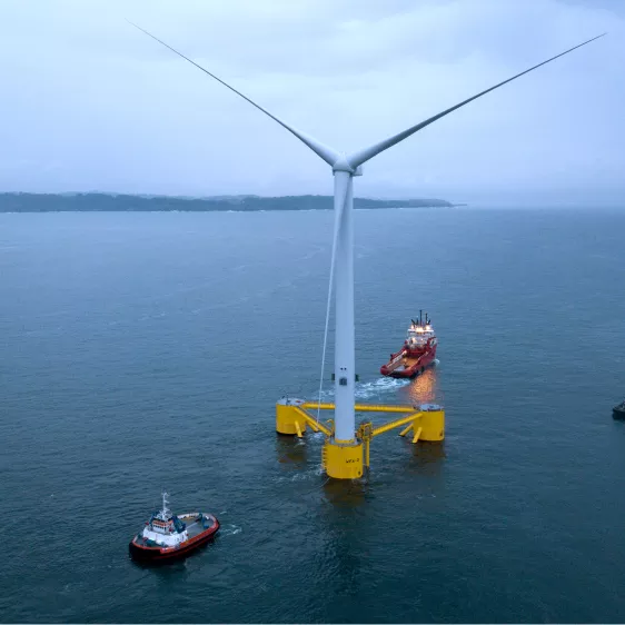 O windfloat é um projeto pioneiro na área da energia eólica offshore
