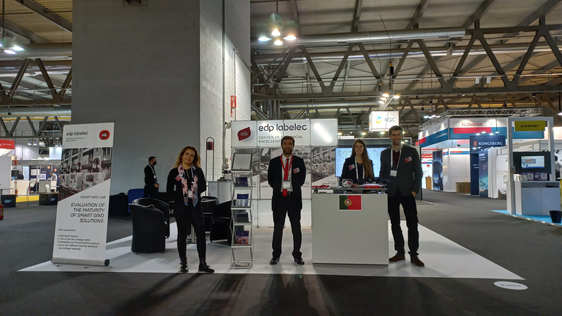 Stand and Labelec Team on Enlit 2021