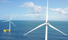 Floating offshore wind-power