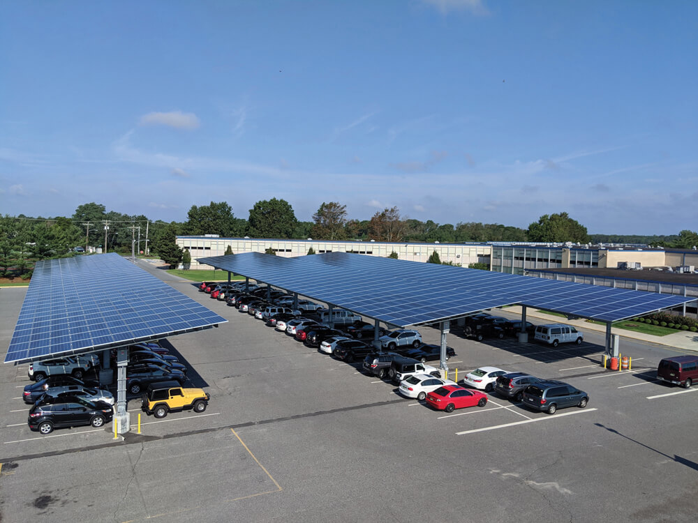 parque de estacionamento solar