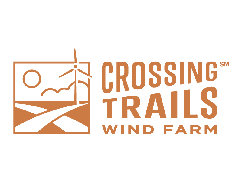 logo for crossing trails wind farm