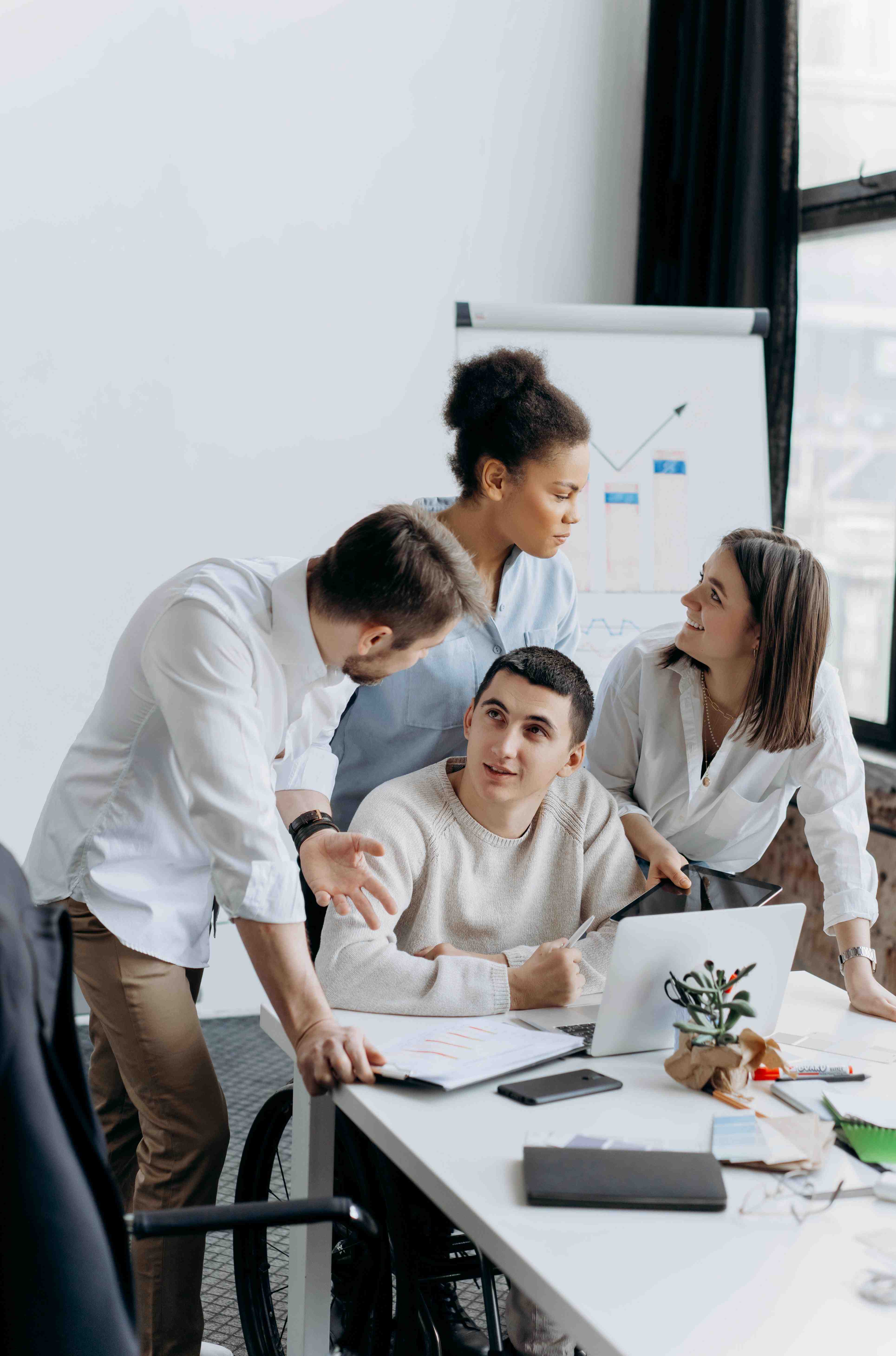 image of group of teens working