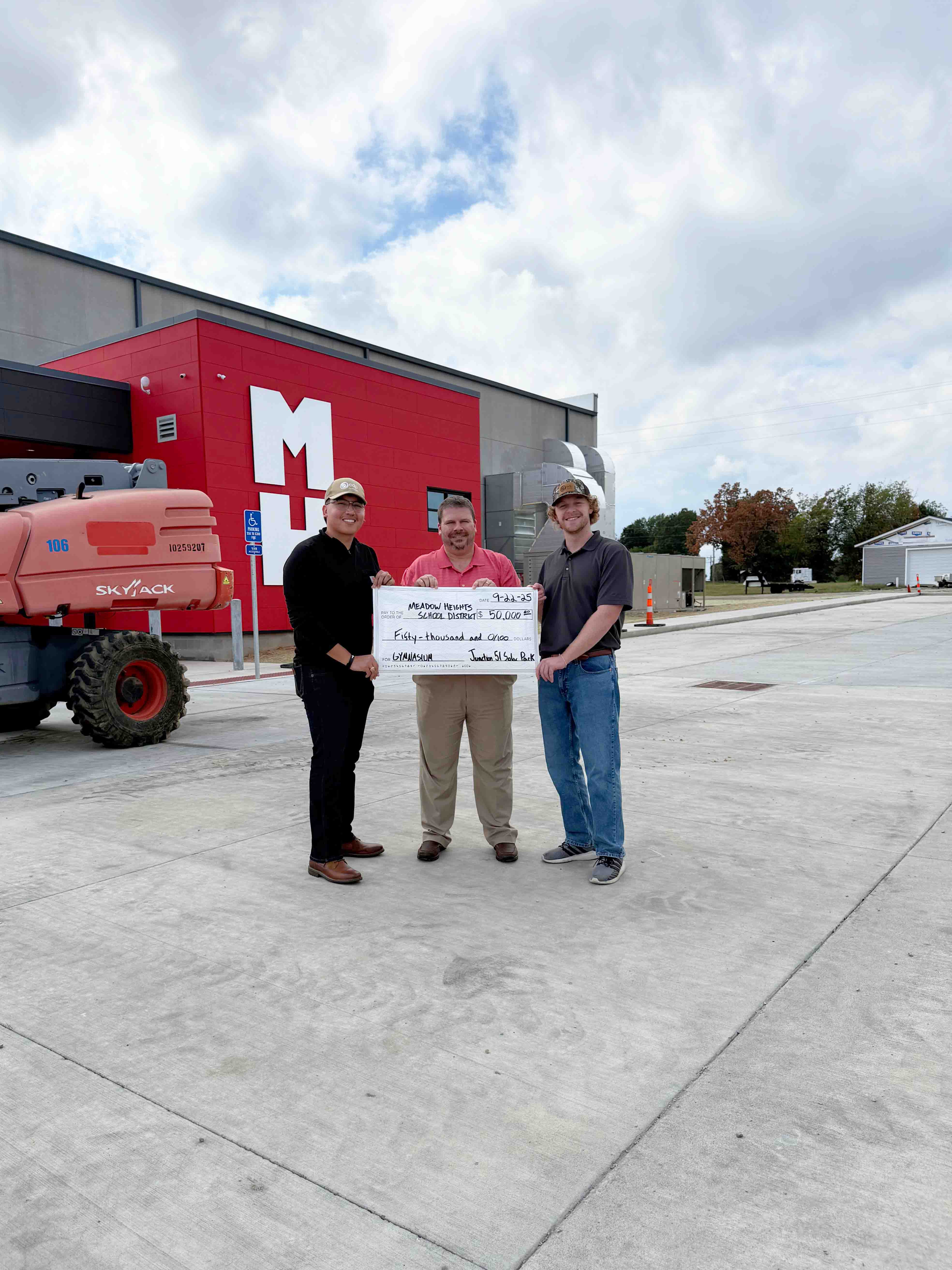 Junction 51 donation to Meadow Heights School District