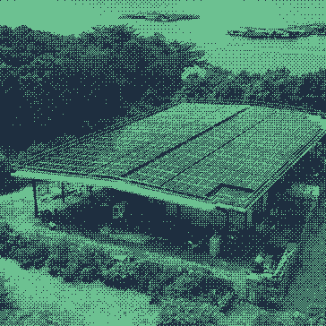 Uma ilha verde em Singapura Uma ilha verde em Singapura