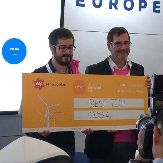 2 members of the prize best technical solution: ods-ai testimony and approach
