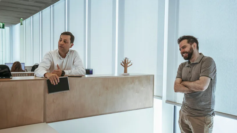 edp colleagues laughing