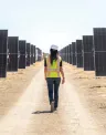 edpr team member at scarlet solar energy park